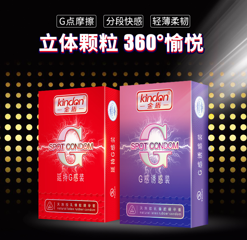 金盾避孕套G點(diǎn)系列組合裝2只裝(圖1)
